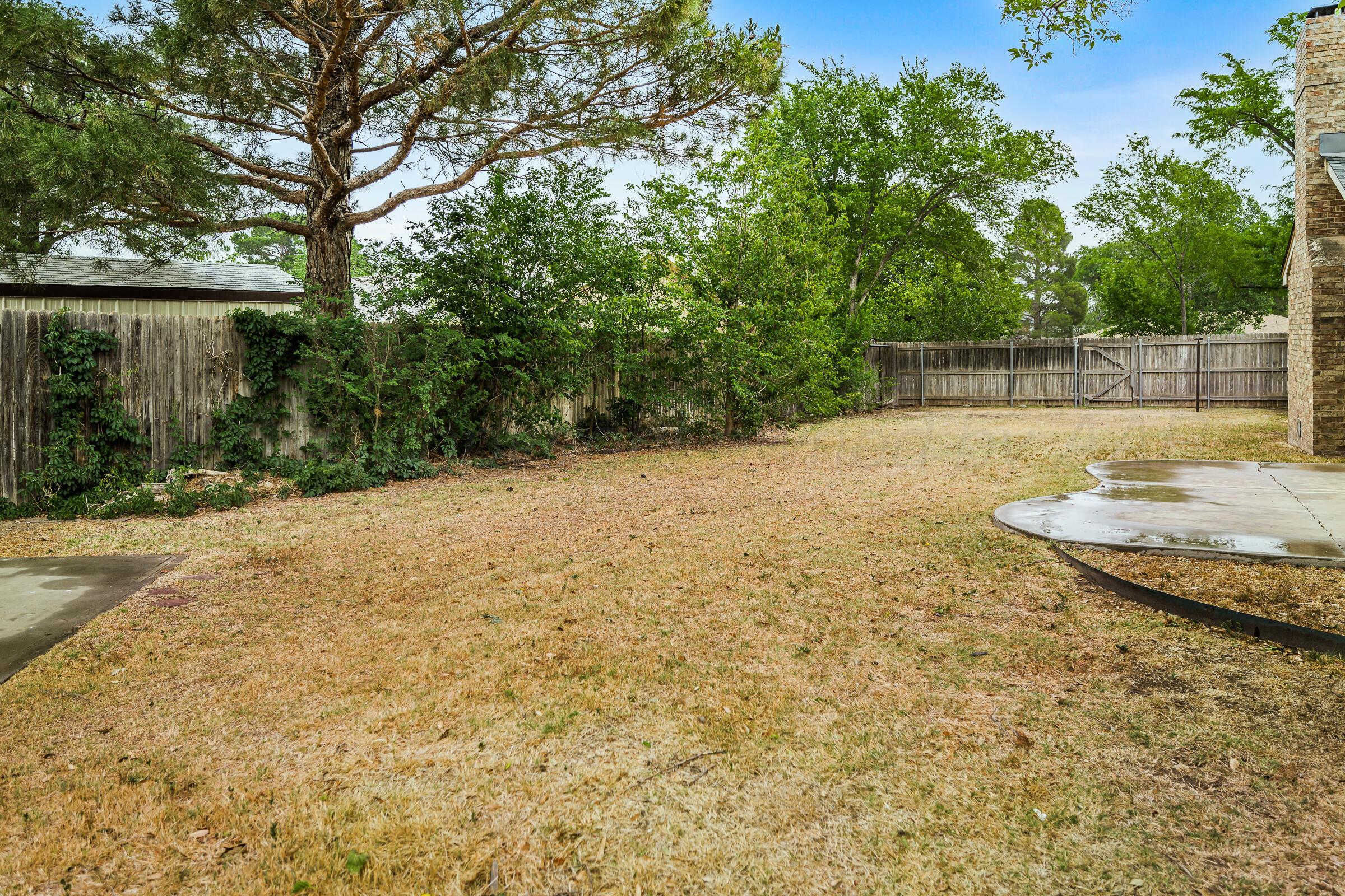 4400 West Farmers Avenue Amarillo, TX 79110 - Photo 3 of 27 a view of a backyard with large trees