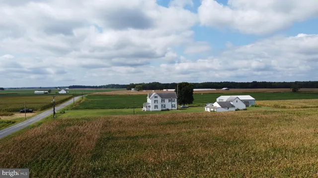 a view of a lake with a big yard