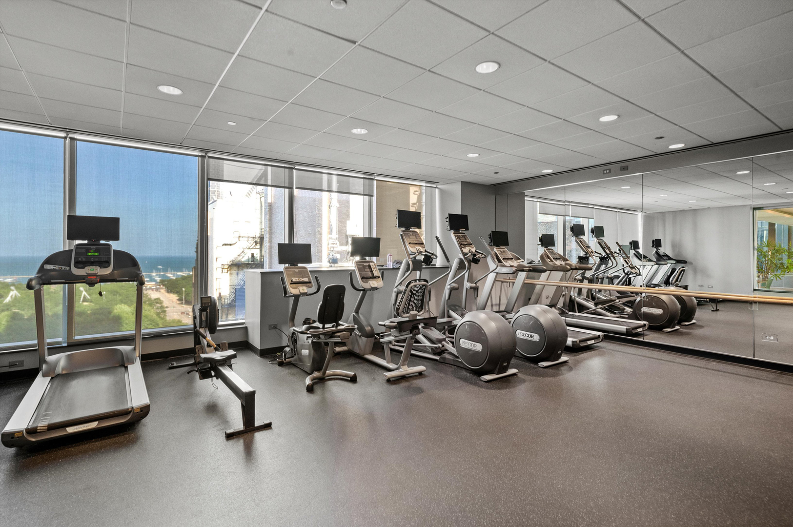 60 East Monroe Street, Unit 5304 Chicago, IL 60603 - Photo 47 of 55 a view of a room with gym equipment