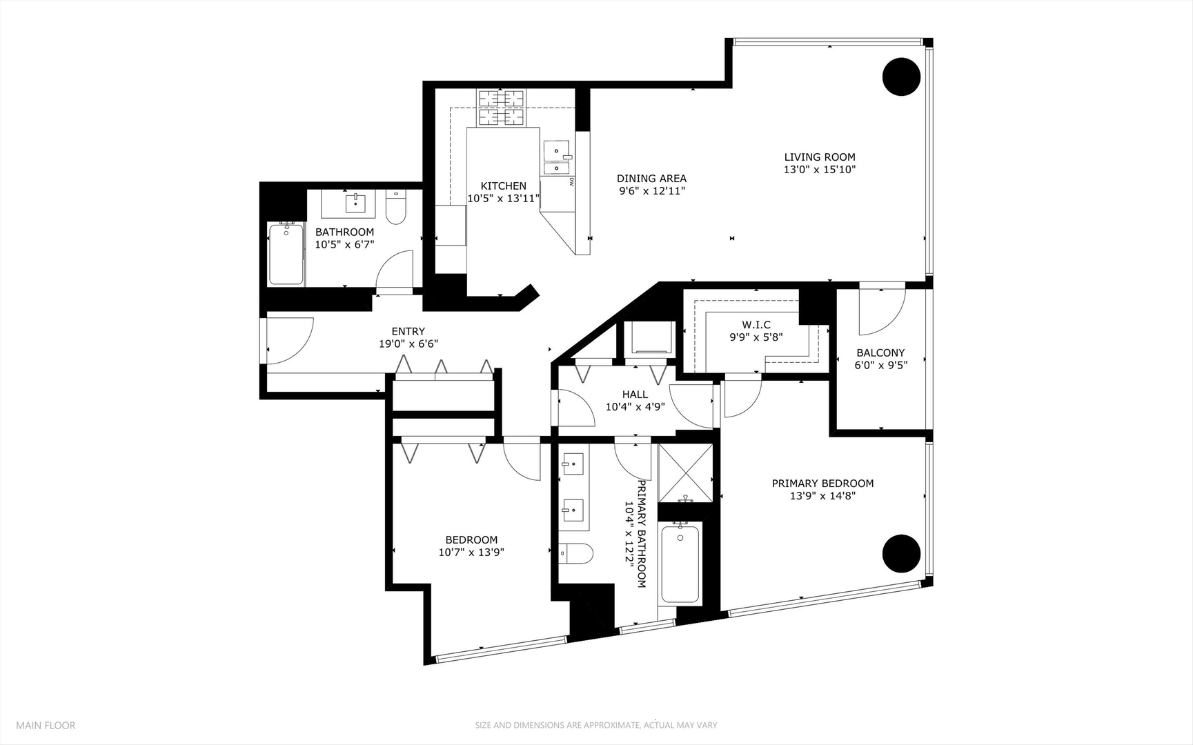 60 East Monroe Street, Unit 5304 Chicago, IL 60603 - Photo 55 of 55 a picture of a floor plan