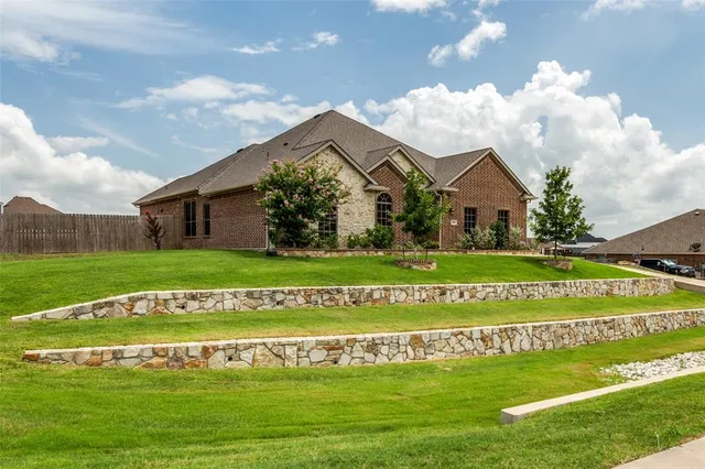 a view of lake from a balcony