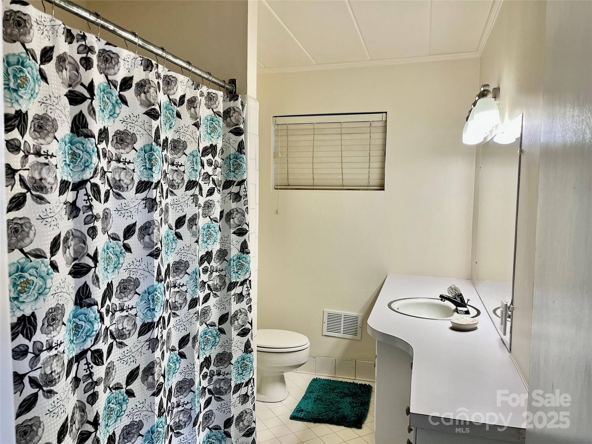3010 Crosby Road, Unit 122 Charlotte, NC 28211 - Photo 16 of 38 a bathroom with a toilet and a shower curtain