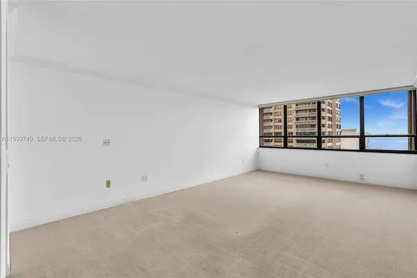 an empty room with an entryway