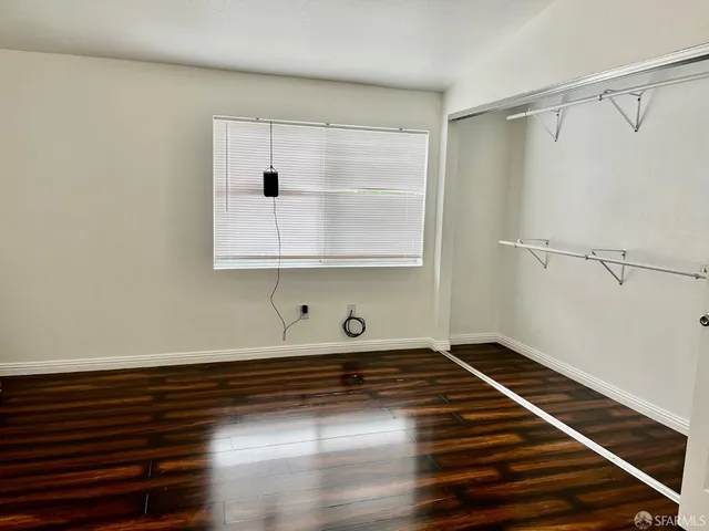 a view of an entryway with front door