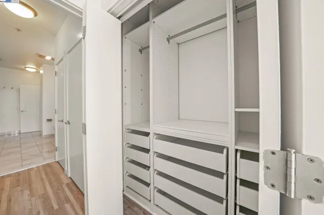 a view of closet area