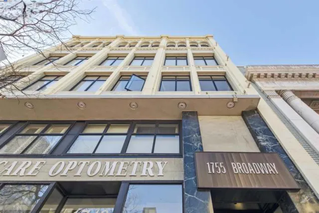 a front view of a building