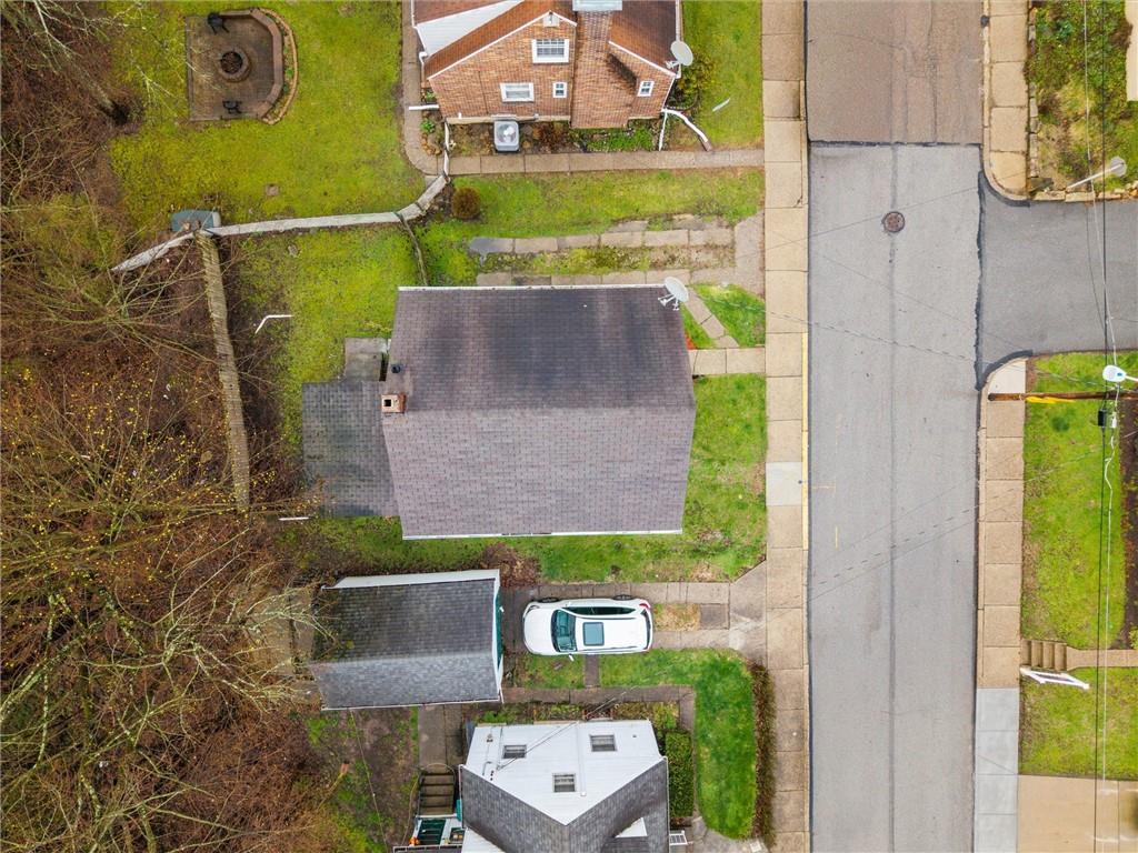 1107 Constitution Street Tarentum, PA 15084 - Photo 28 of 42 an aerial view of a house with a swimming pool