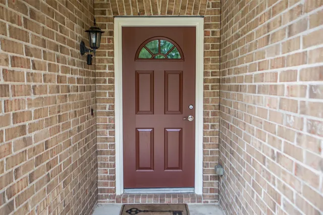 a view of a door with a door