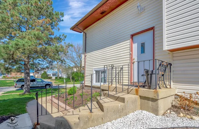 front view of house with a patio