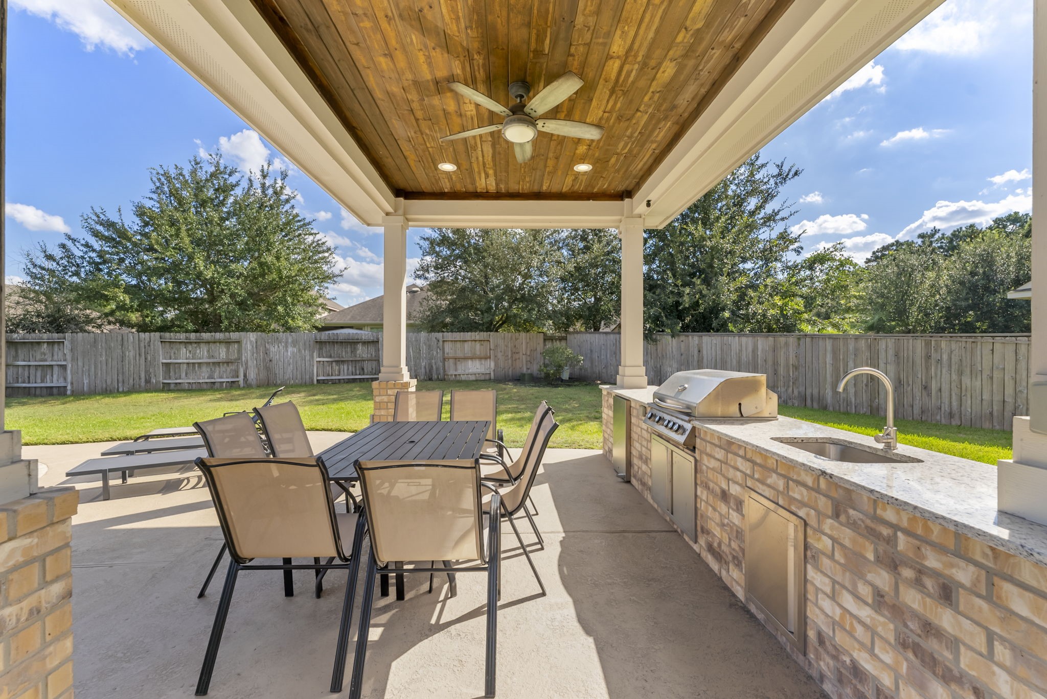 119 Wood Drake Place Tomball, TX 77375 - Photo 43 of 47 Summer kitchen