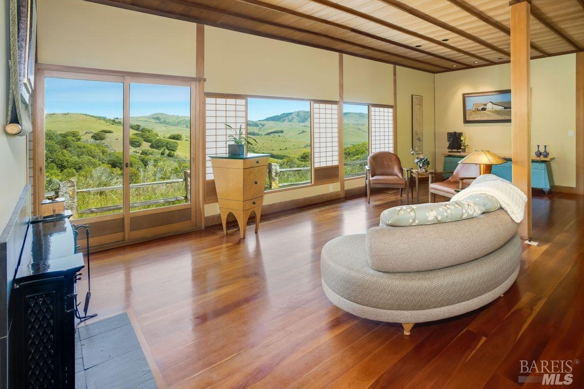 333-345 Willow Road Nicasio, CA 94946 - Photo 19 of 44 a living room with furniture and a large window