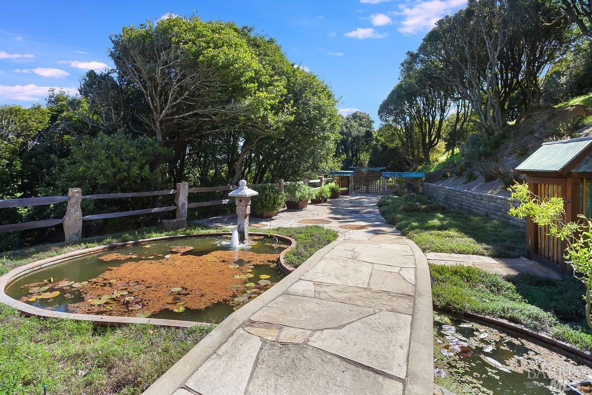 333-345 Willow Road Nicasio, CA 94946 - Photo 33 of 44 a view of a backyard with sitting area