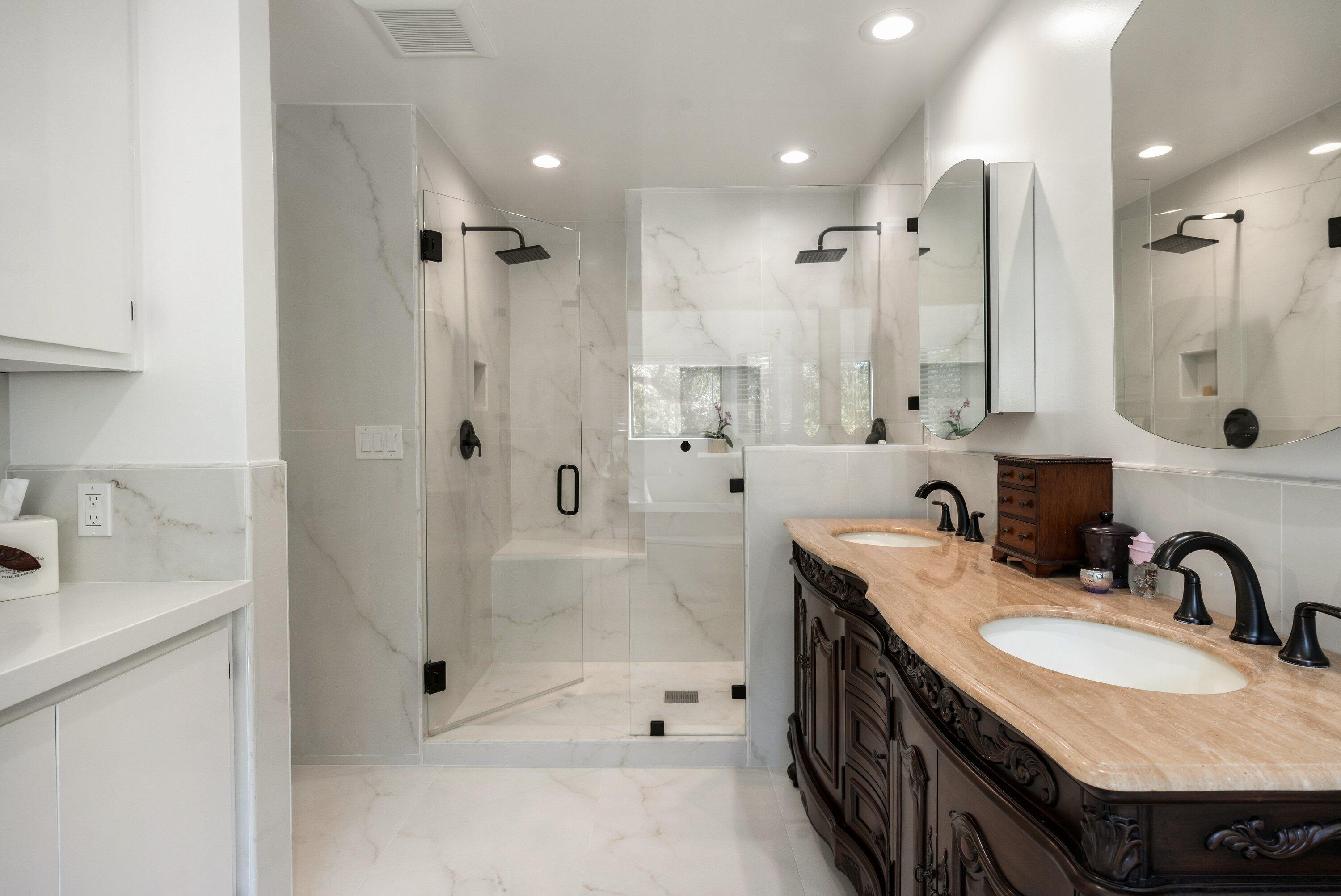 1401 La Cima Road Santa Barbara, CA 93101 - Photo 33 of 56 Updated Primary Bathroom