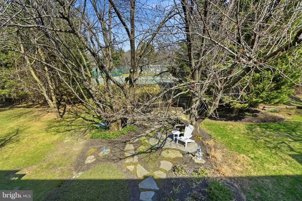 a backyard of a house