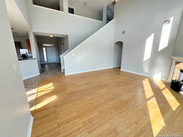 a view of a kitchen with a sink
