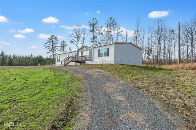 a view of a house with a yard and garage