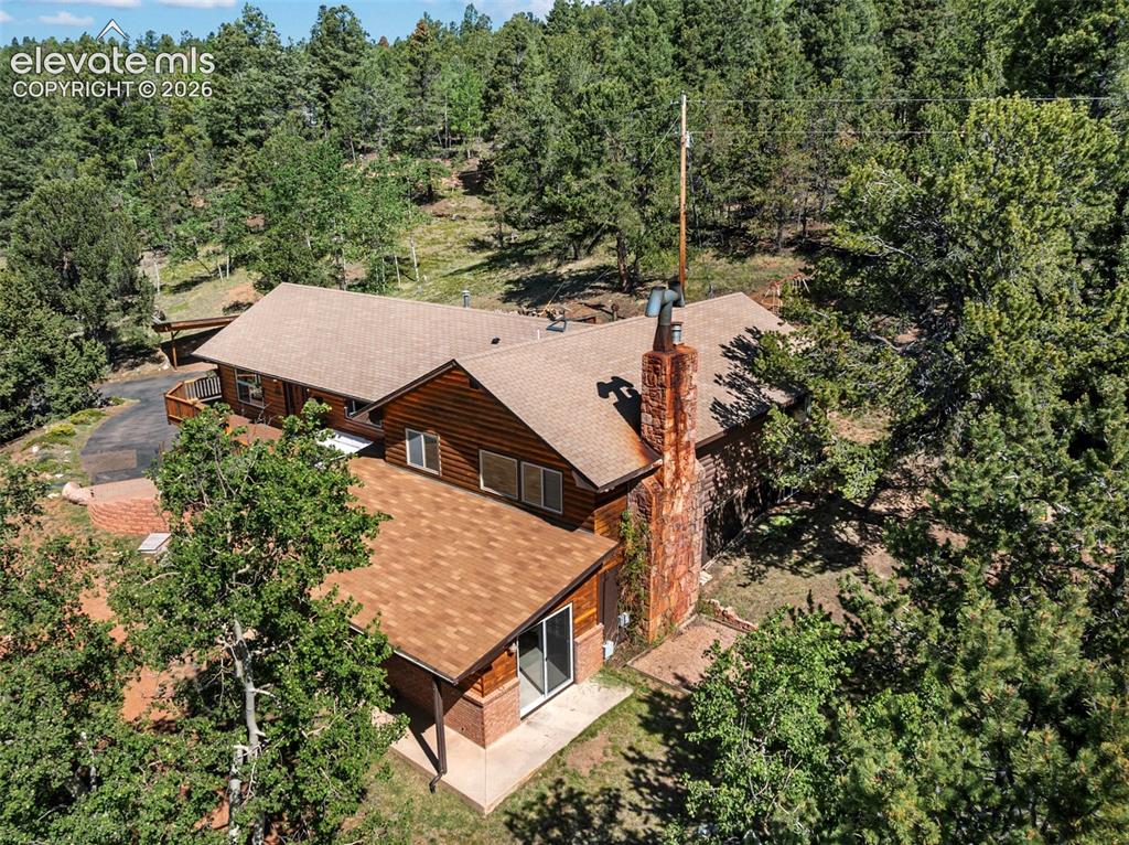 2809 Edlowe Road Woodland Park, CO 80863 - Photo 38 of 42 Ariel view