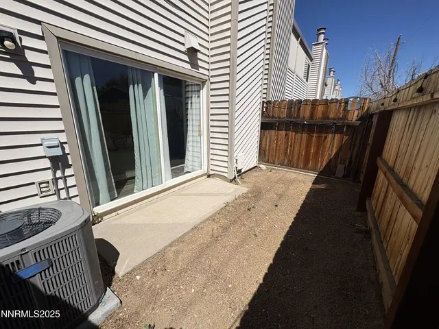 a view of balcony and door