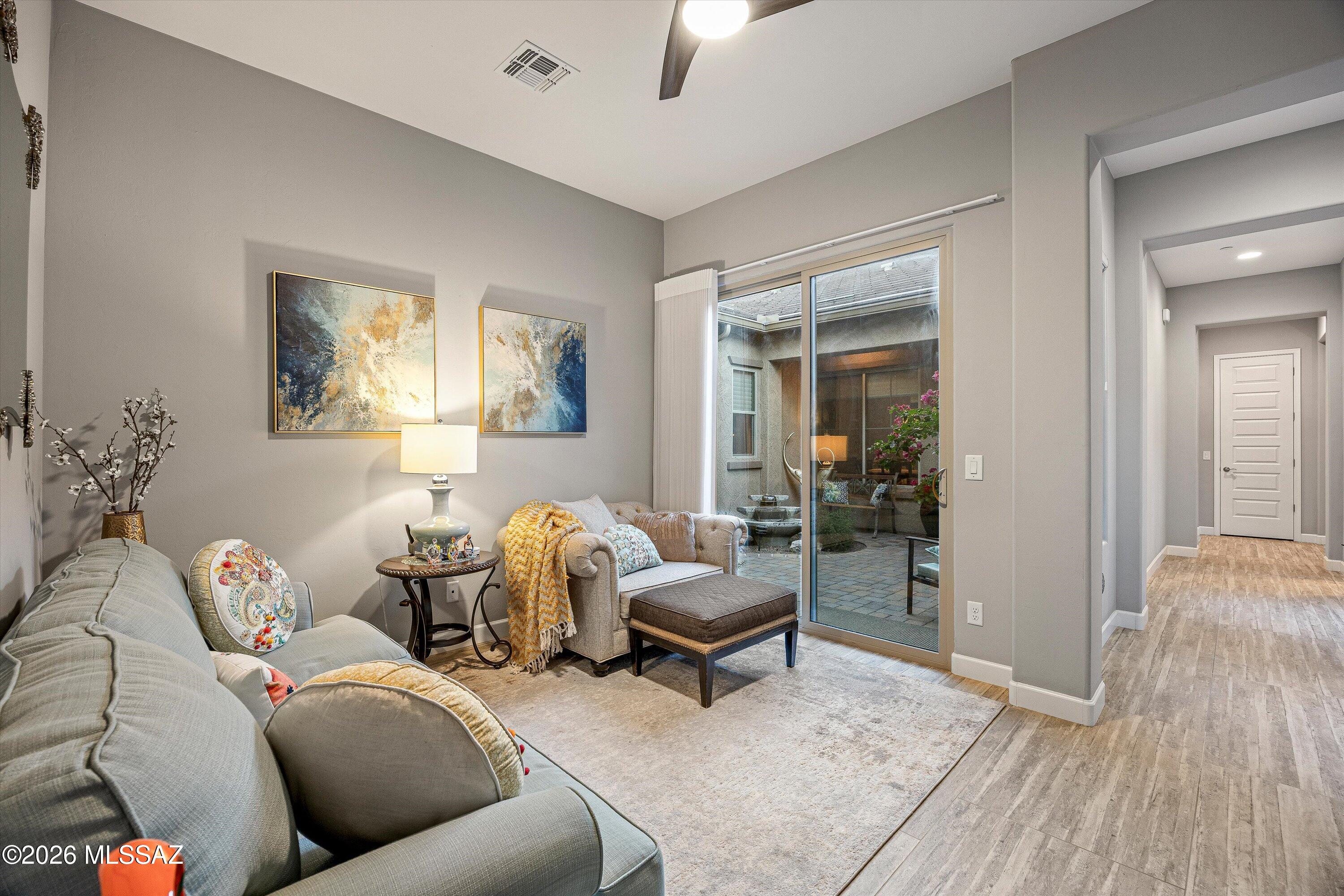 8489 North Lone Ranger Road Tucson, AZ 85743 - Photo 32 of 50 Private ensuite sitting area with its own access to courtyard.