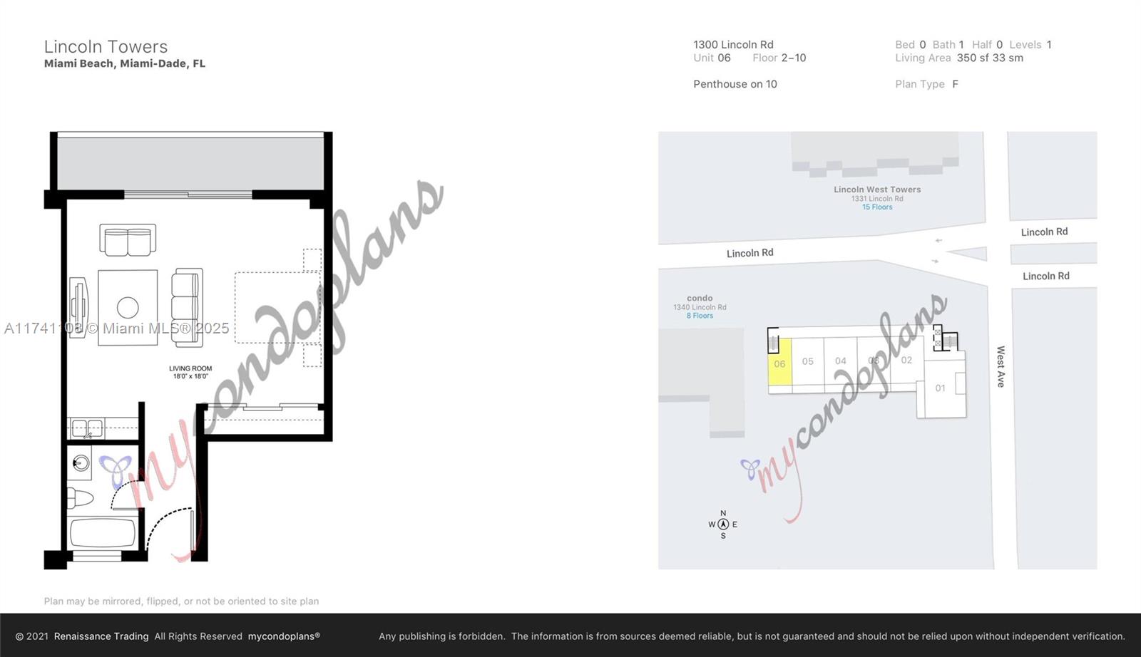 1300 Lincoln Road, Unit F1006 Miami Beach, FL 33139 - Photo 7 of 7 Gallery Image 7