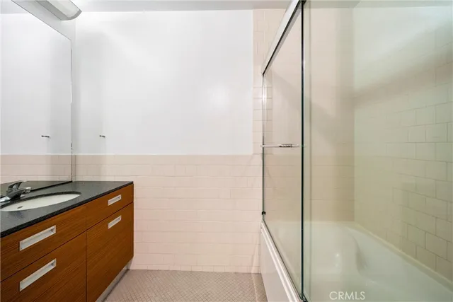 a city view with tall buildings