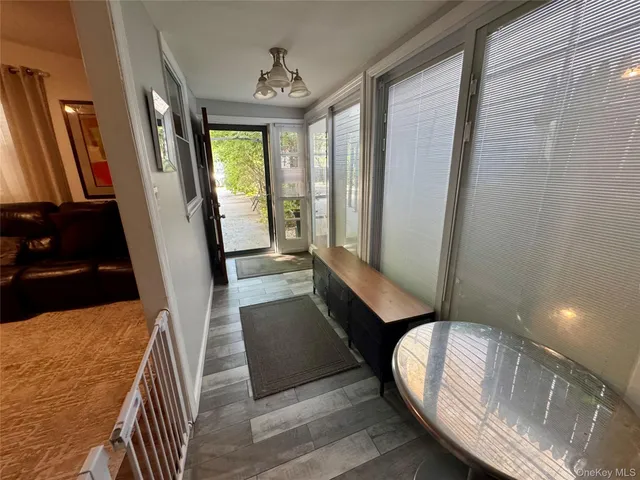 a view of an entryway door