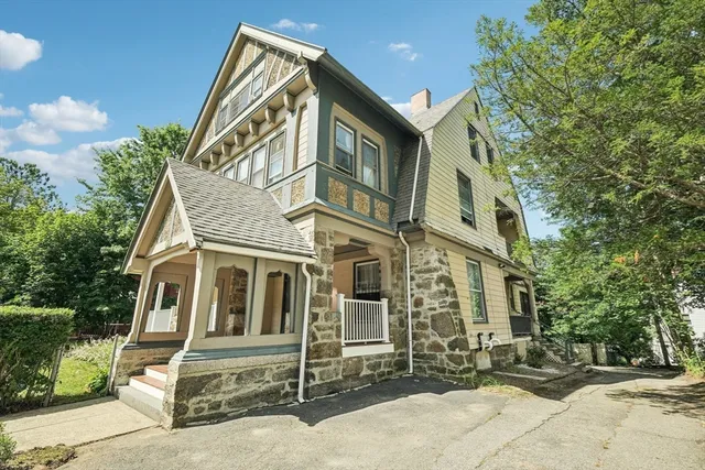 a front view of a house