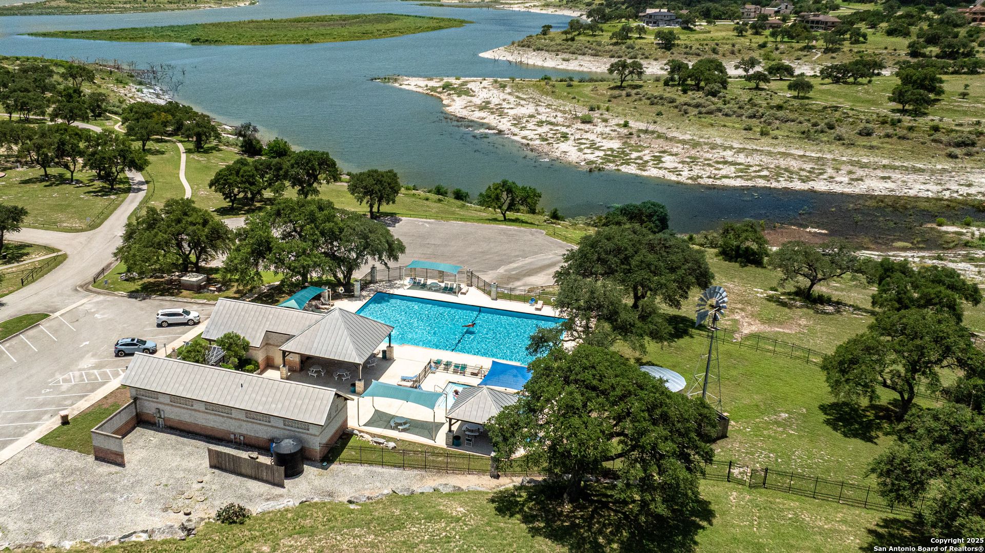 525 Rock Trail Place Spring Branch, TX 78070 - Photo 21 of 22 an aerial view of a house with a yard swimming pool and outdoor seating