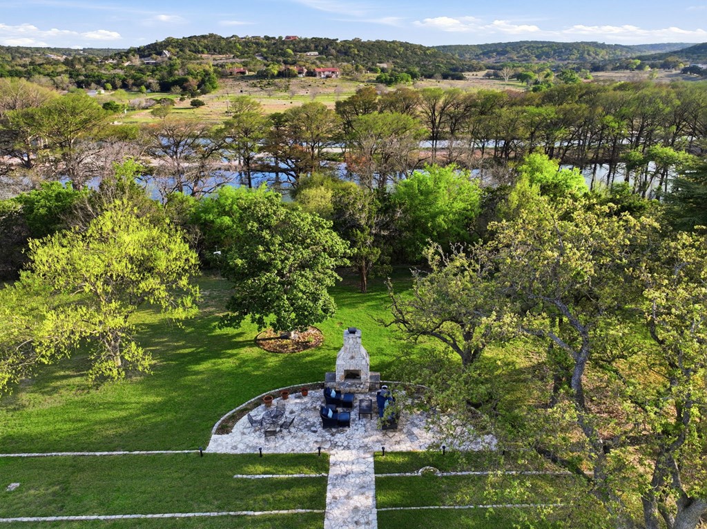 125 West Mauk Road Ingram, TX 78025 - Photo 10 of 45 Outside "Great room" with stone fireplace