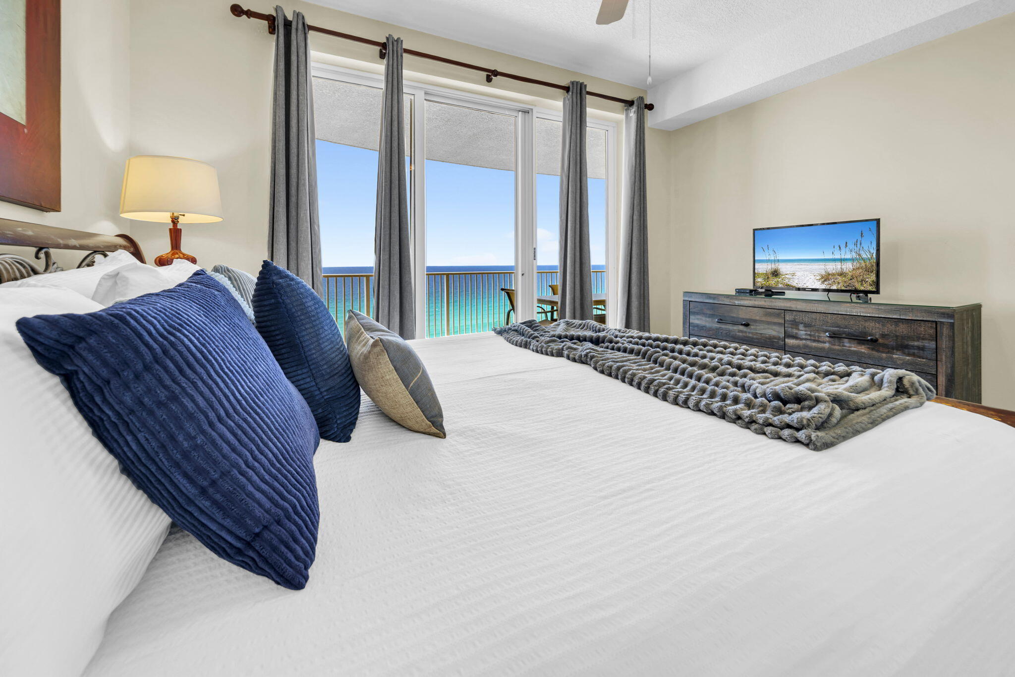 17545 Front Beach Road, Unit 1108 Panama City Beach, FL 32413 - Photo 9 of 43 Master Bedroom View 2