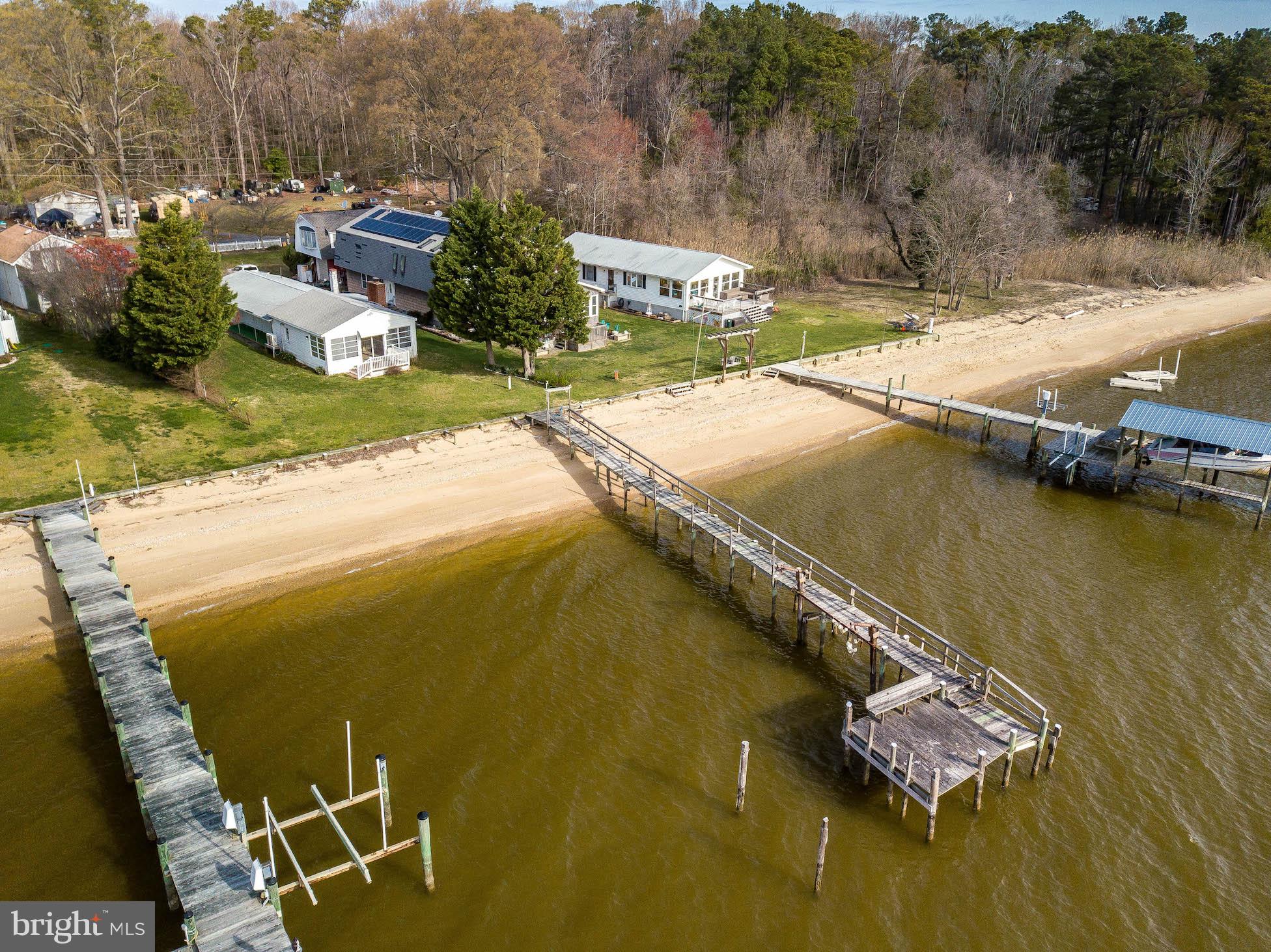 38455 Bayview Road Coltons Point, MD 20626 - Photo 8 of 77 View from above of the pier and home