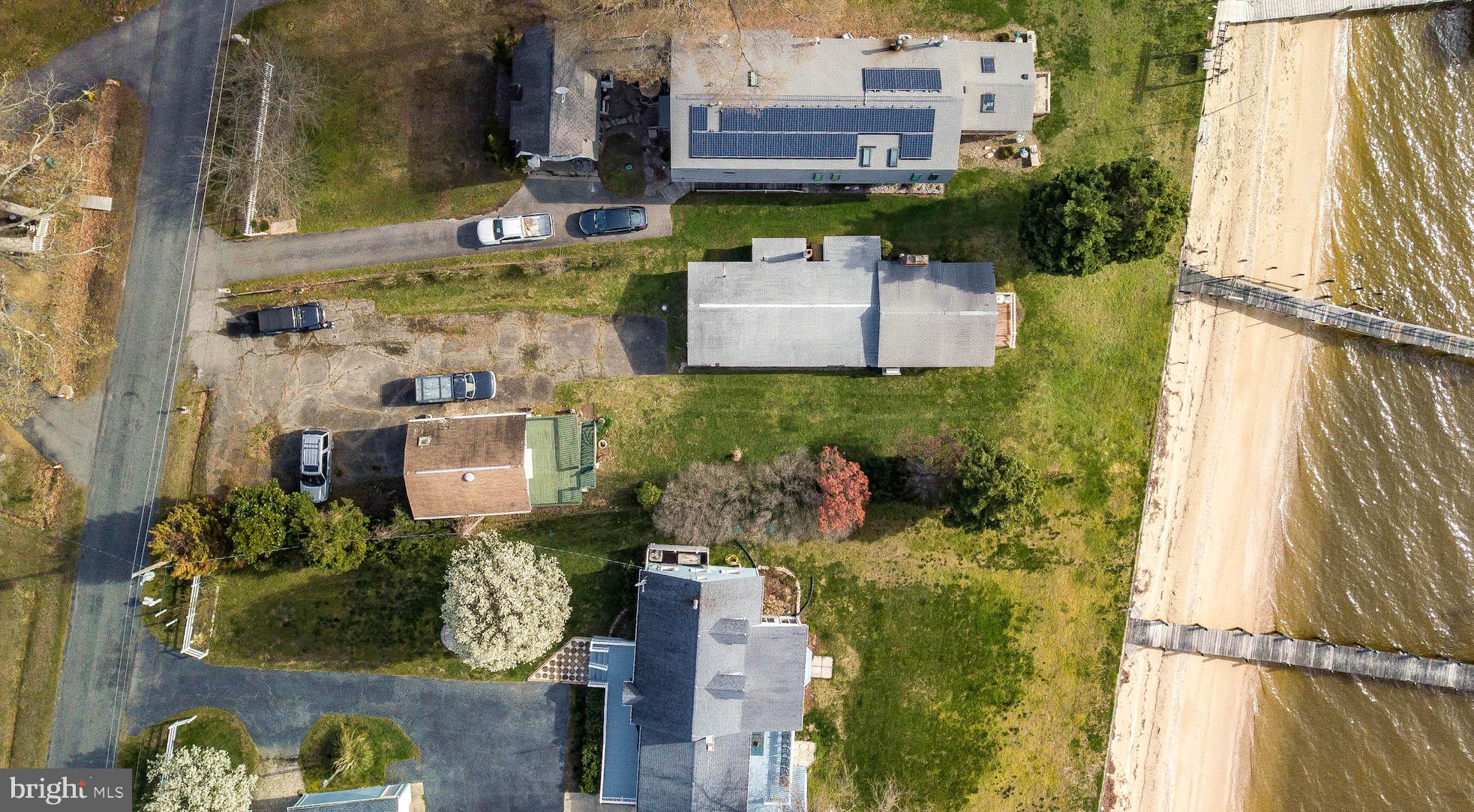 38455 Bayview Road Coltons Point, MD 20626 - Photo 71 of 77 Arial of house, garage and beach
