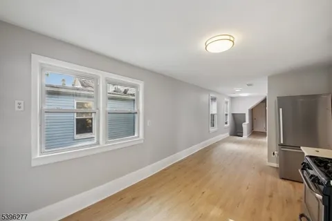 a view of a livingroom with a staircase
