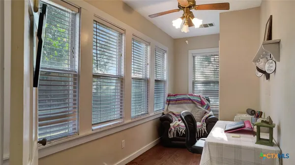 a very nice looking room with a large window