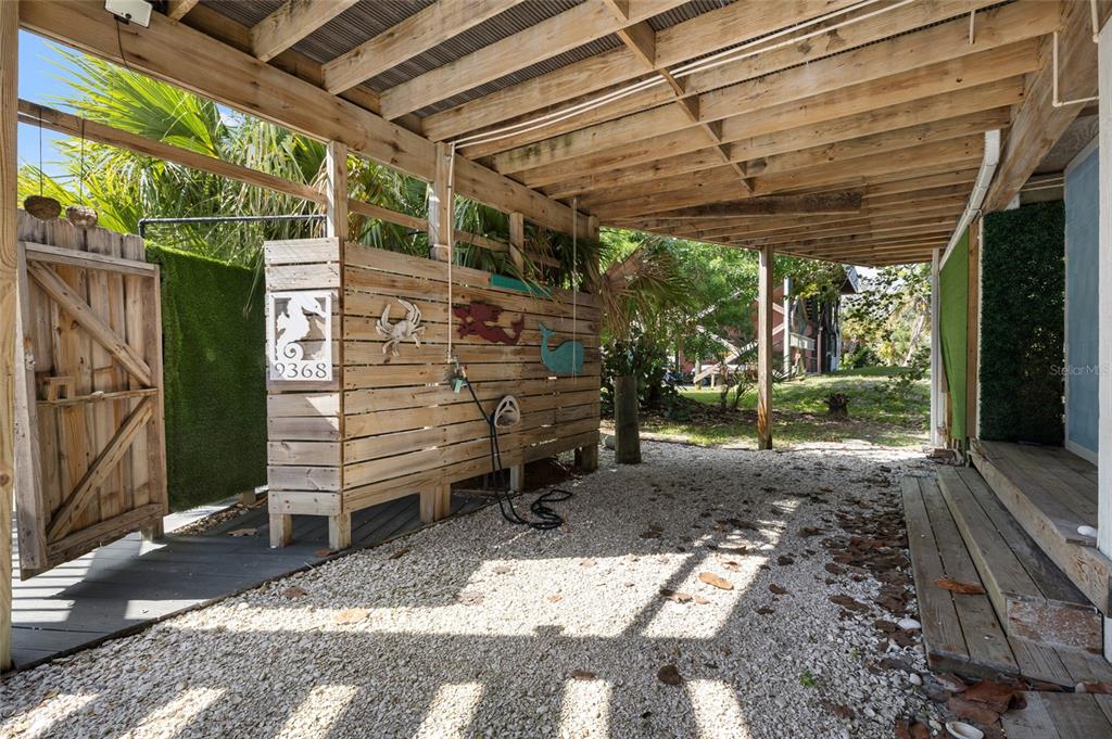 9368 Little Gasparilla Placida, FL 33946 - Photo 40 of 51 a view of a room with wooden walls