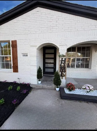 a front view of a house