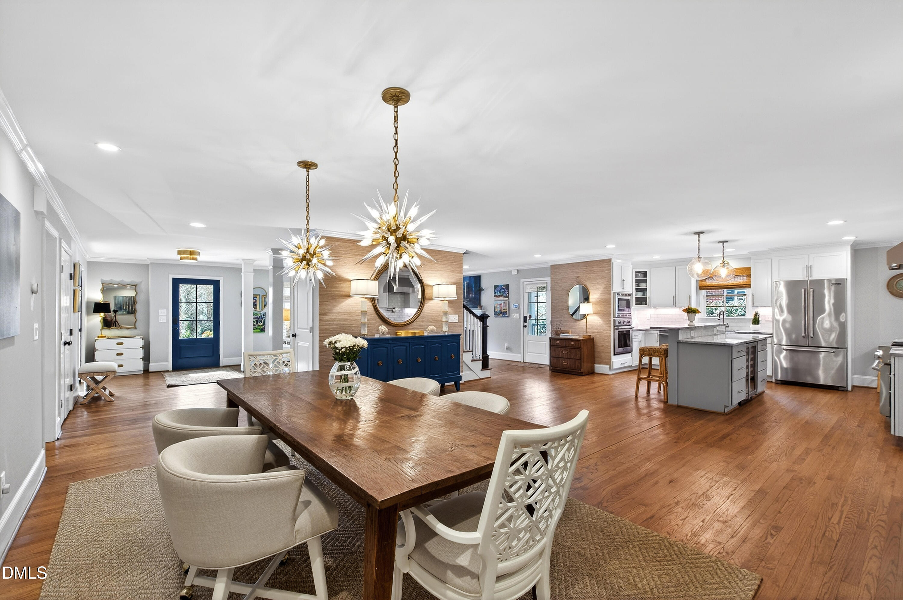 2622 Wells Avenue Raleigh, NC 27608 - Photo 21 of 65 a dining room with furniture and wooden floor