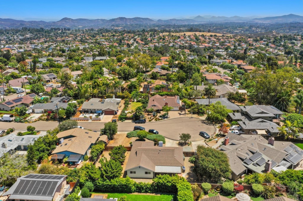 938 Doris Drive Encinitas, CA 92024 - Photo 30 of 31 an aerial view of residential house with outdoor space