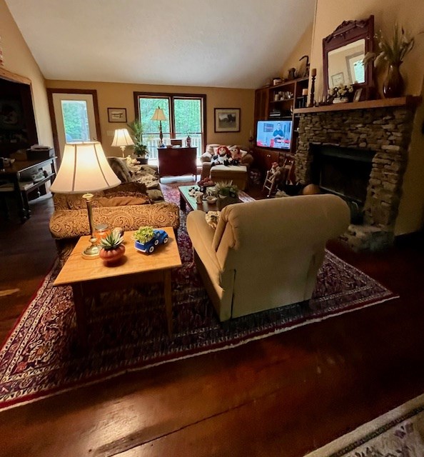 2369 Hoody Hudson Road Cataula, GA 31804 - Photo 2 of 12 a living room with furniture fireplace and flat screen tv