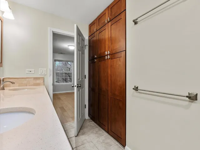 a view of a walk in closet