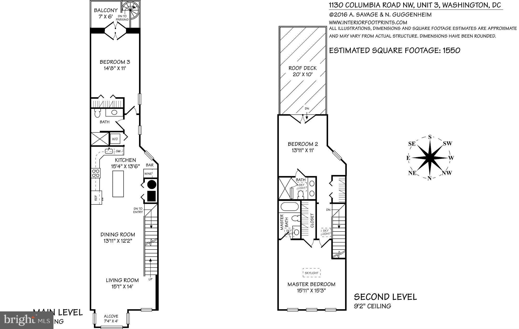1130 Columbia Road Northwest, Unit 3 Washington, DC 20009 - Photo 14 of 14 Floor Plan