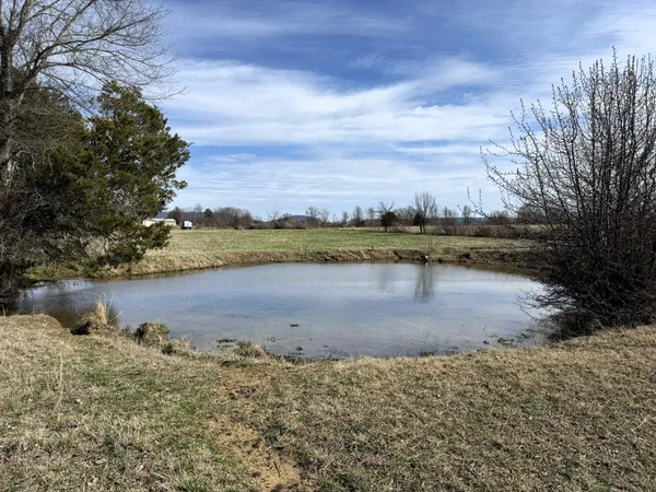 a view of a lake with outside space