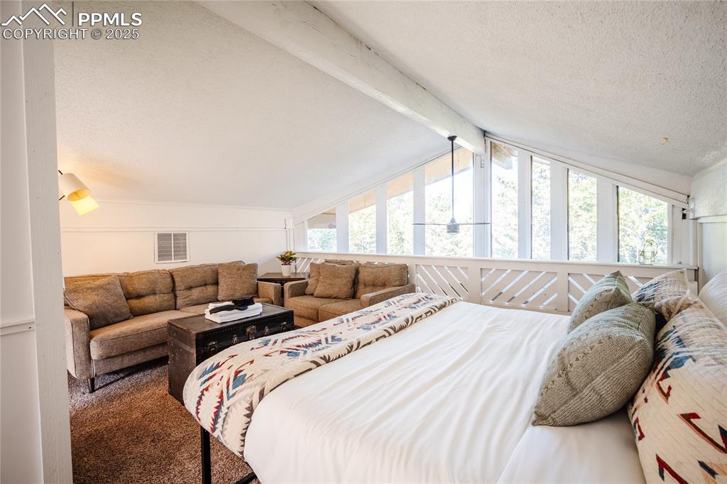 57 Granite Road Florissant, CO 80816 - Photo 24 of 46 a large bedroom with two beds and a large window