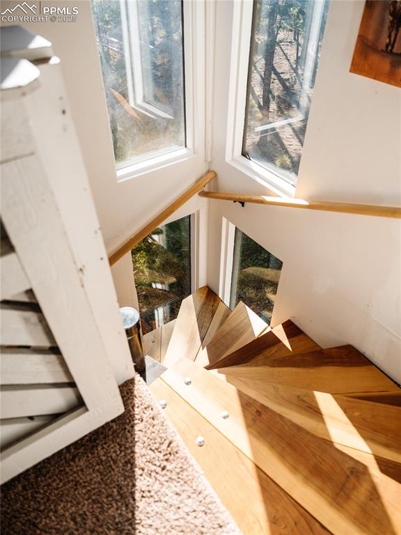 57 Granite Road Florissant, CO 80816 - Photo 26 of 46 a view of a bedroom with wooden floor and a window