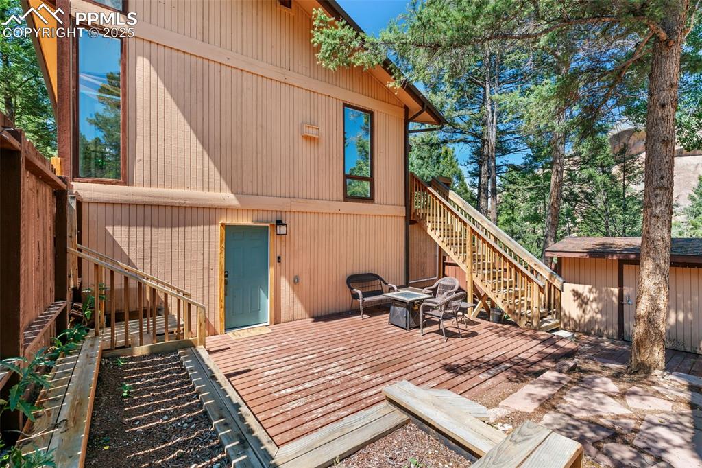 57 Granite Road Florissant, CO 80816 - Photo 37 of 46 a view of balcony and deck