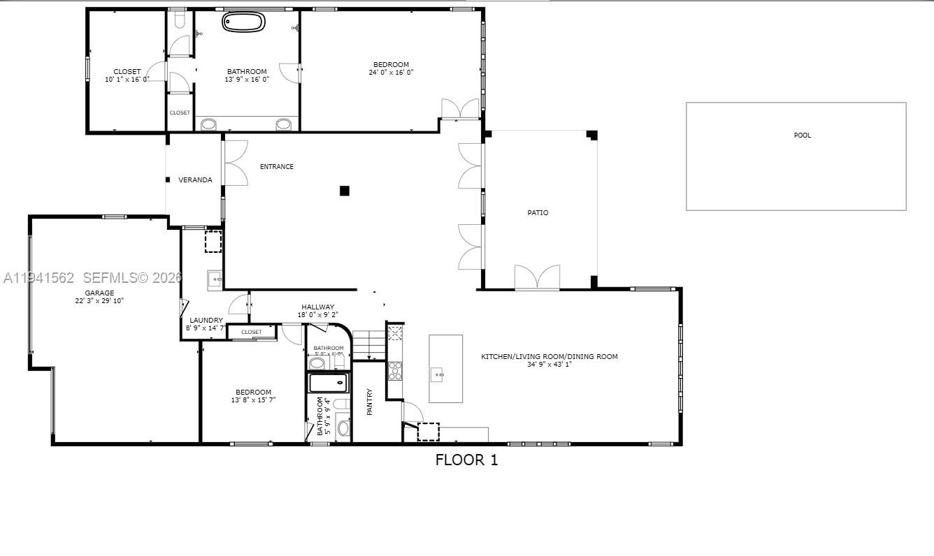 15821 Southwest 49th Street Southwest Ranches, FL 33331 - Photo 56 of 67 a picture of a room with a white wall and white cabinet