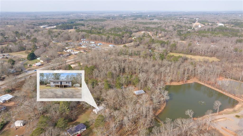 75 Lake Street Jefferson, GA 30549 - Photo 27 of 35 an aerial view of a house with a yard