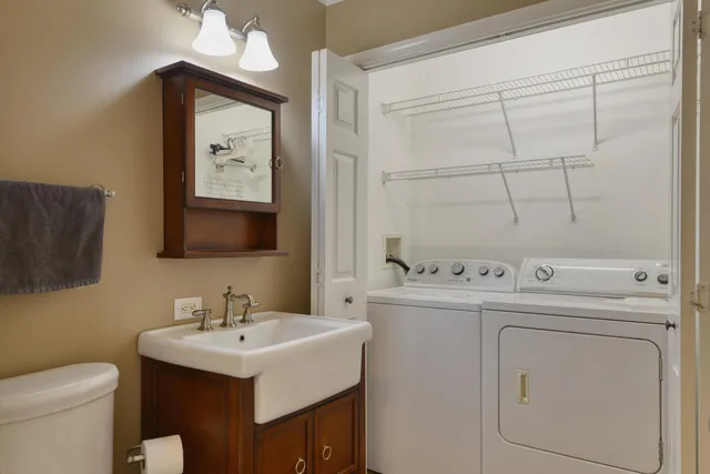 a view of a room with wooden walls