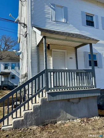 a view of wooden balcony