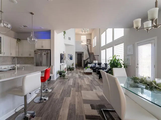 a very nice looking room with a large window